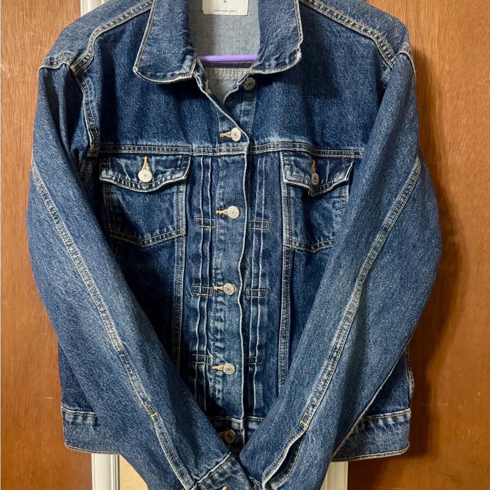 Old Navy Blue Jean Jacket with button up front
